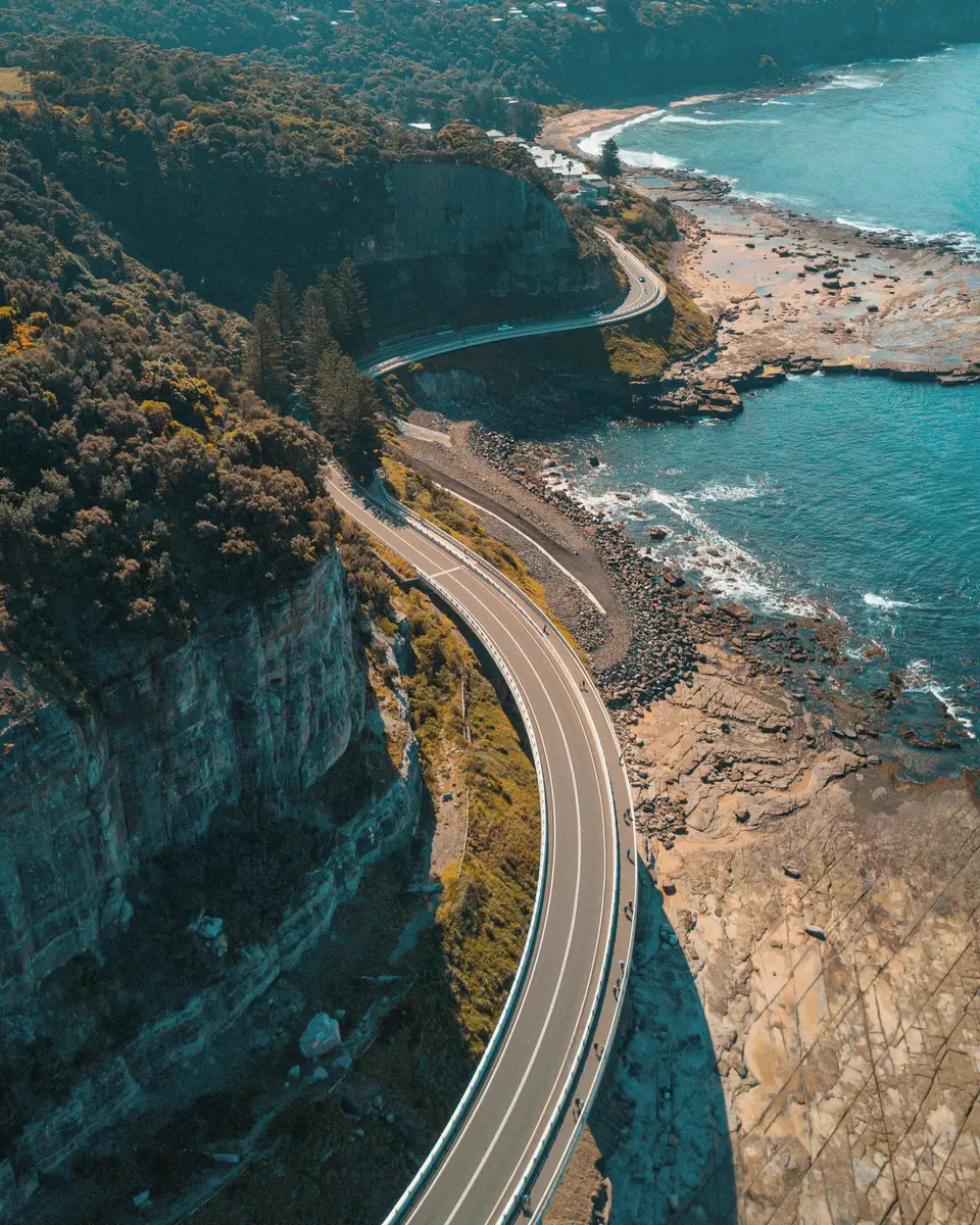 Road or route scene in Australia.