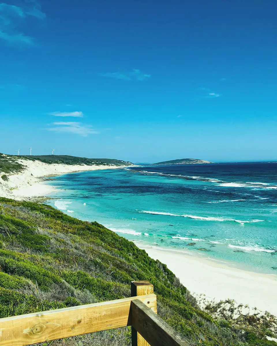 Coastal water and shoreline in Australia.