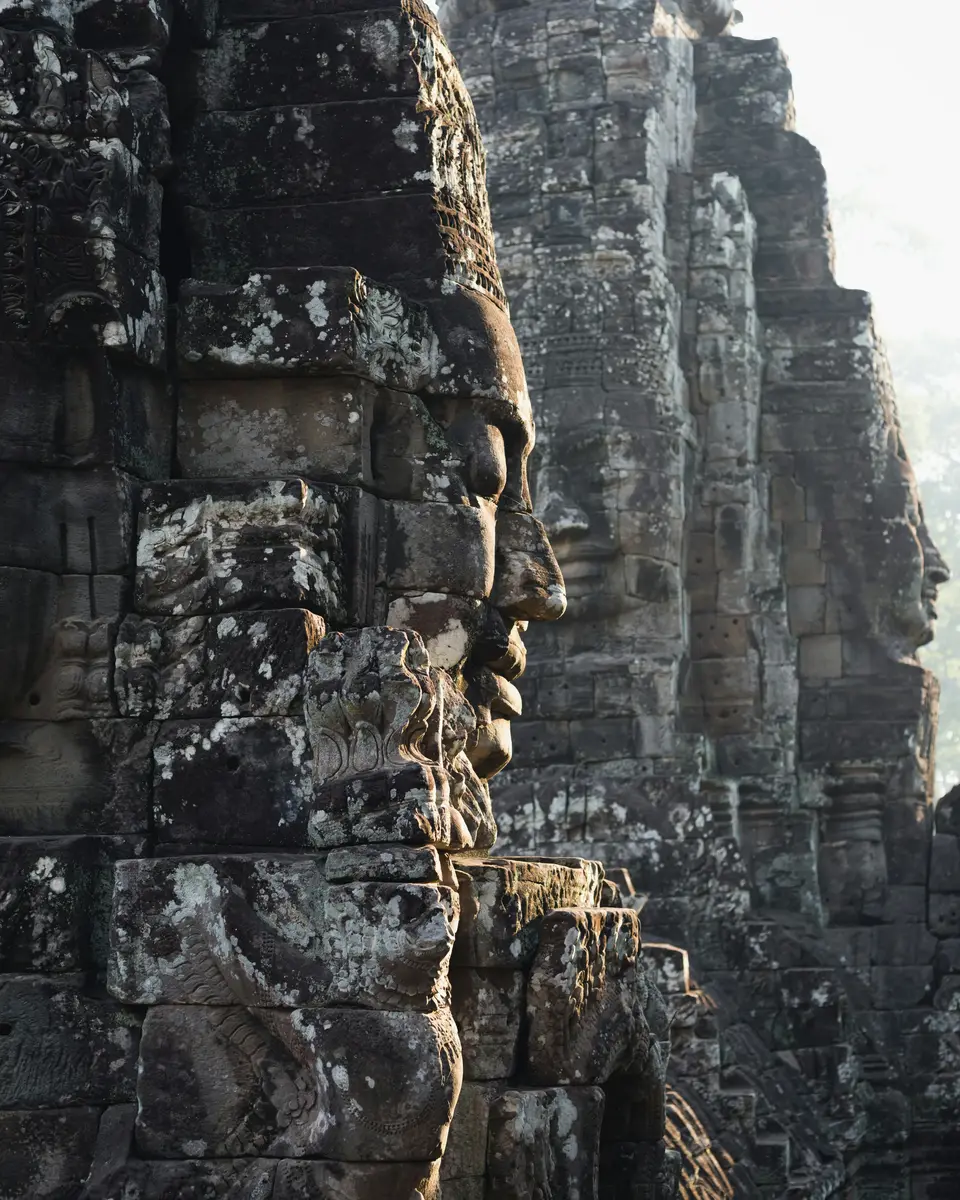 Architectural detail or building exterior in Cambodia.