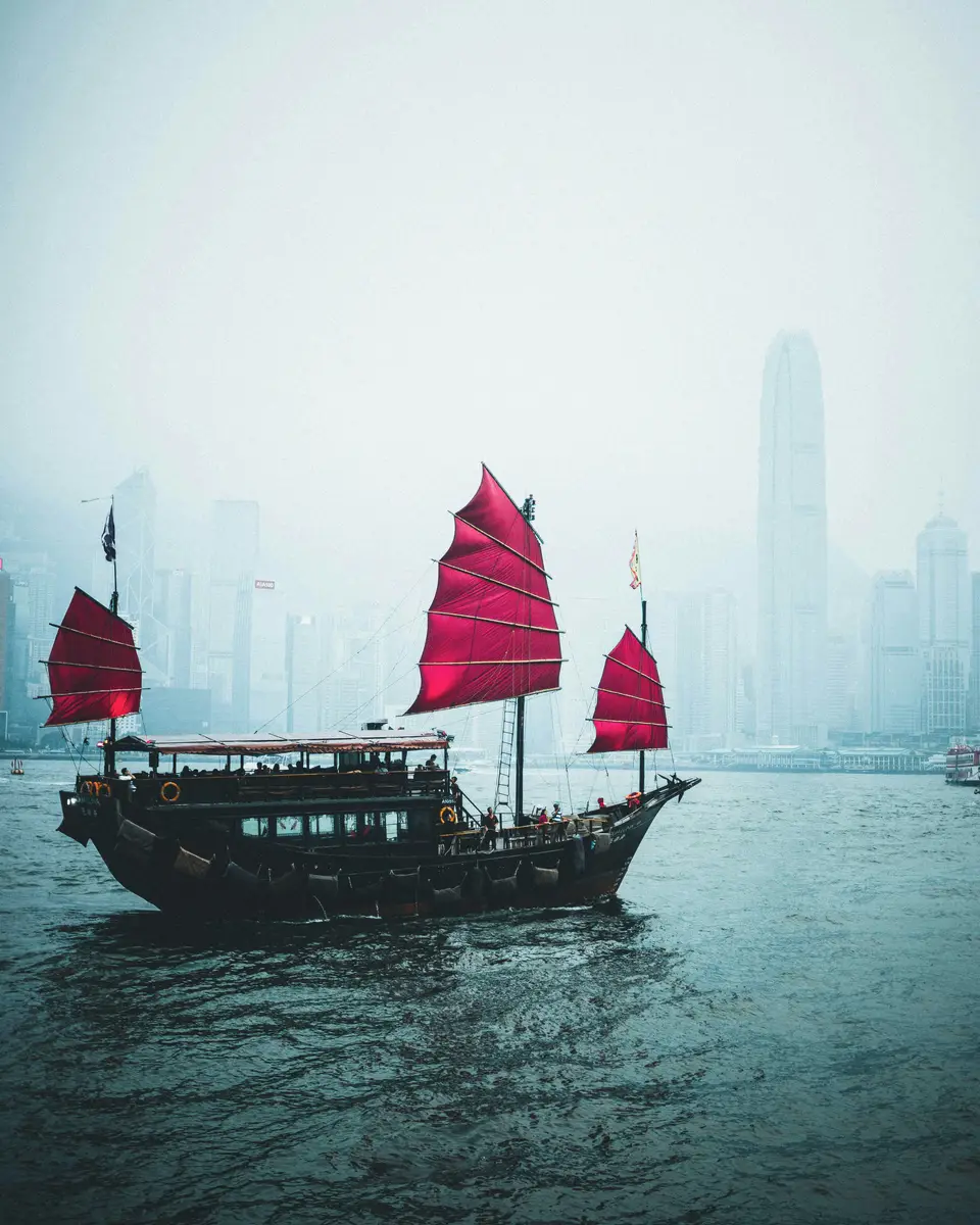 Photo of a city scene in China.