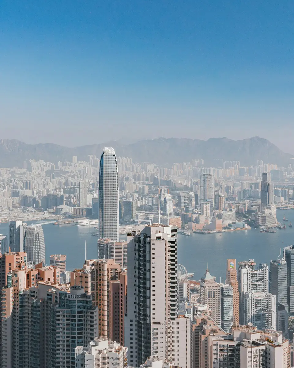 Photo of a city scene in China.