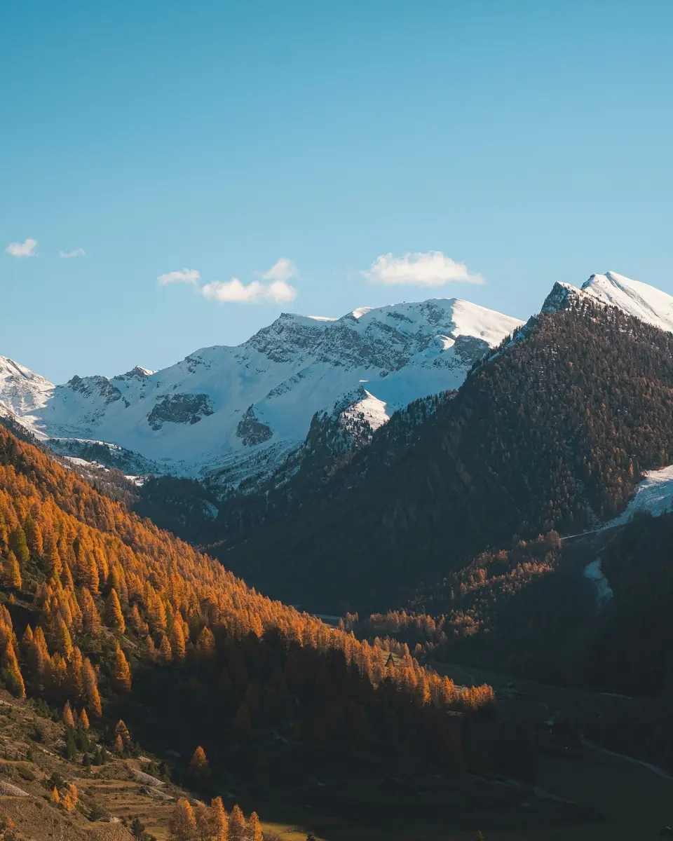 Outdoor mountain landscape in France.