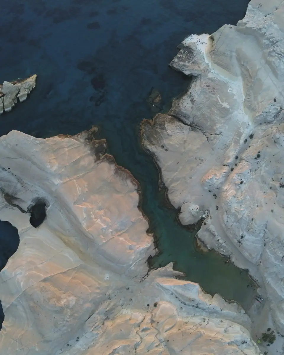 Coastal water and shoreline in Greece.
