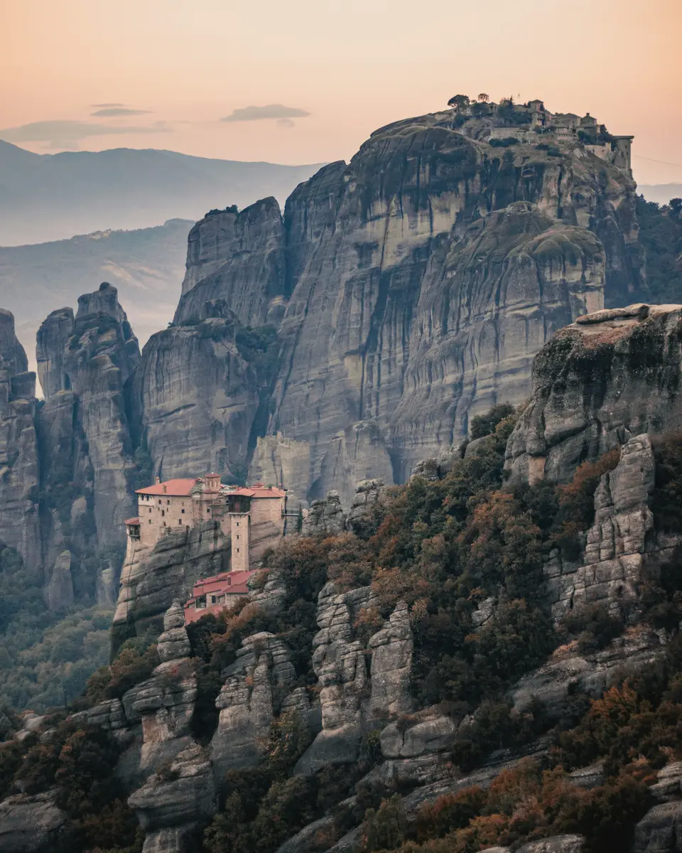 Mountain terrain and open landscape in Greece.