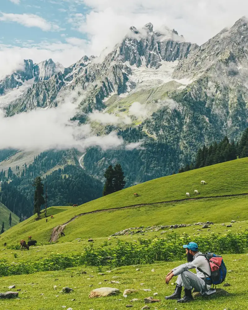 Photo of a mountain or valley landscape in India.