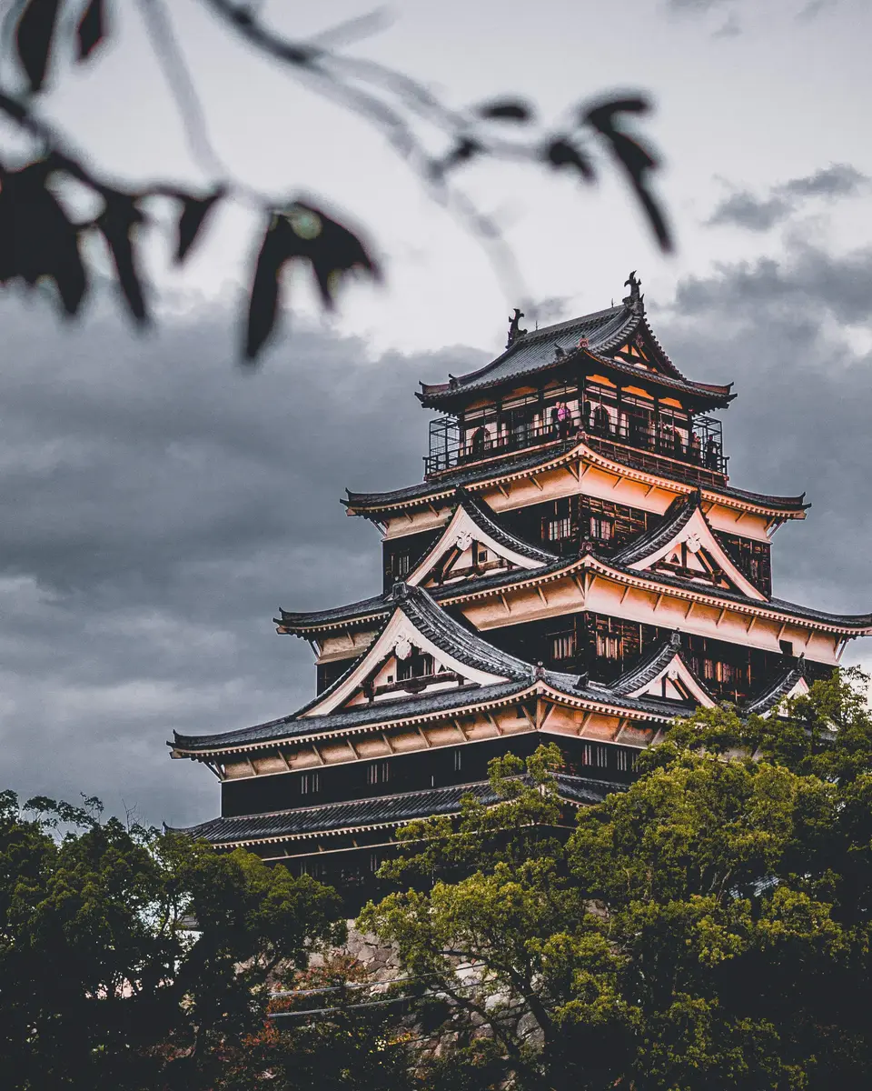 Photo of architectural detail in Japan.