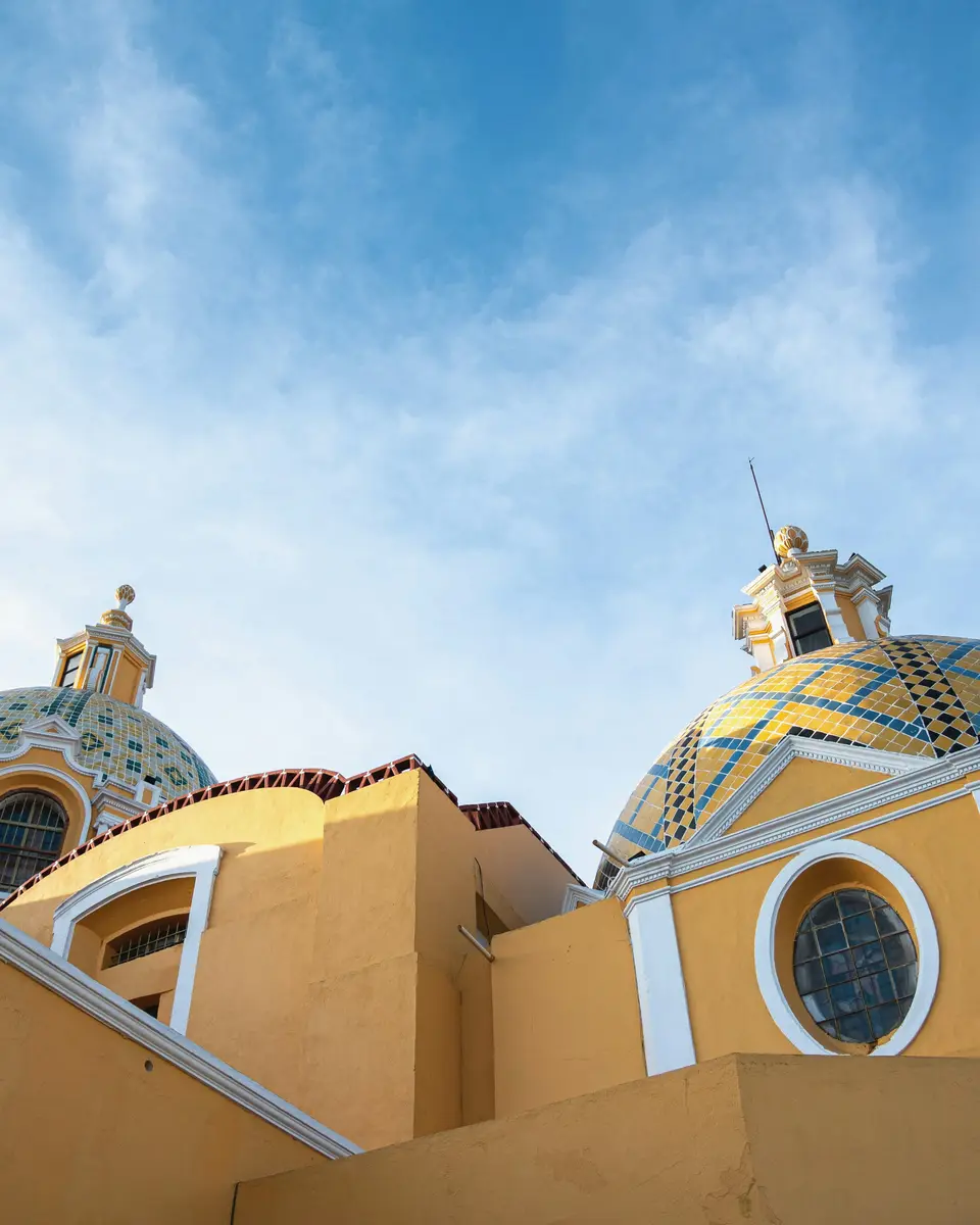 Urban city scene in Mexico.
