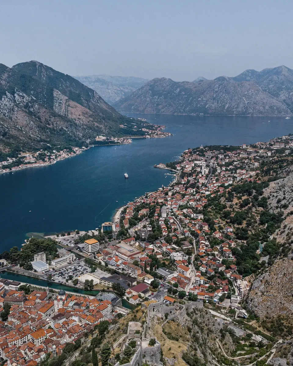 Open shoreline and coastal water in Montenegro.