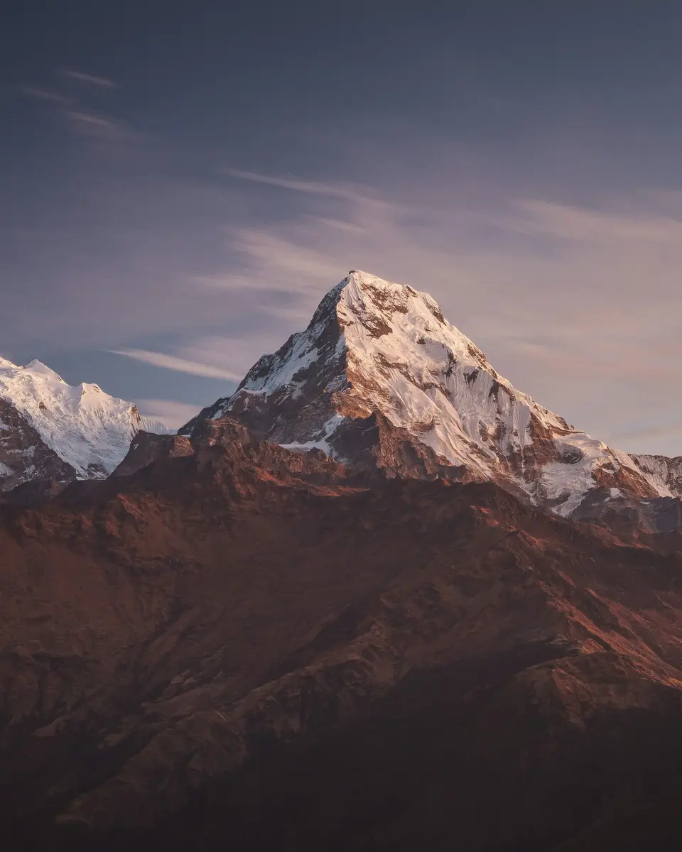Photo of a mountain or valley landscape in Nepal.