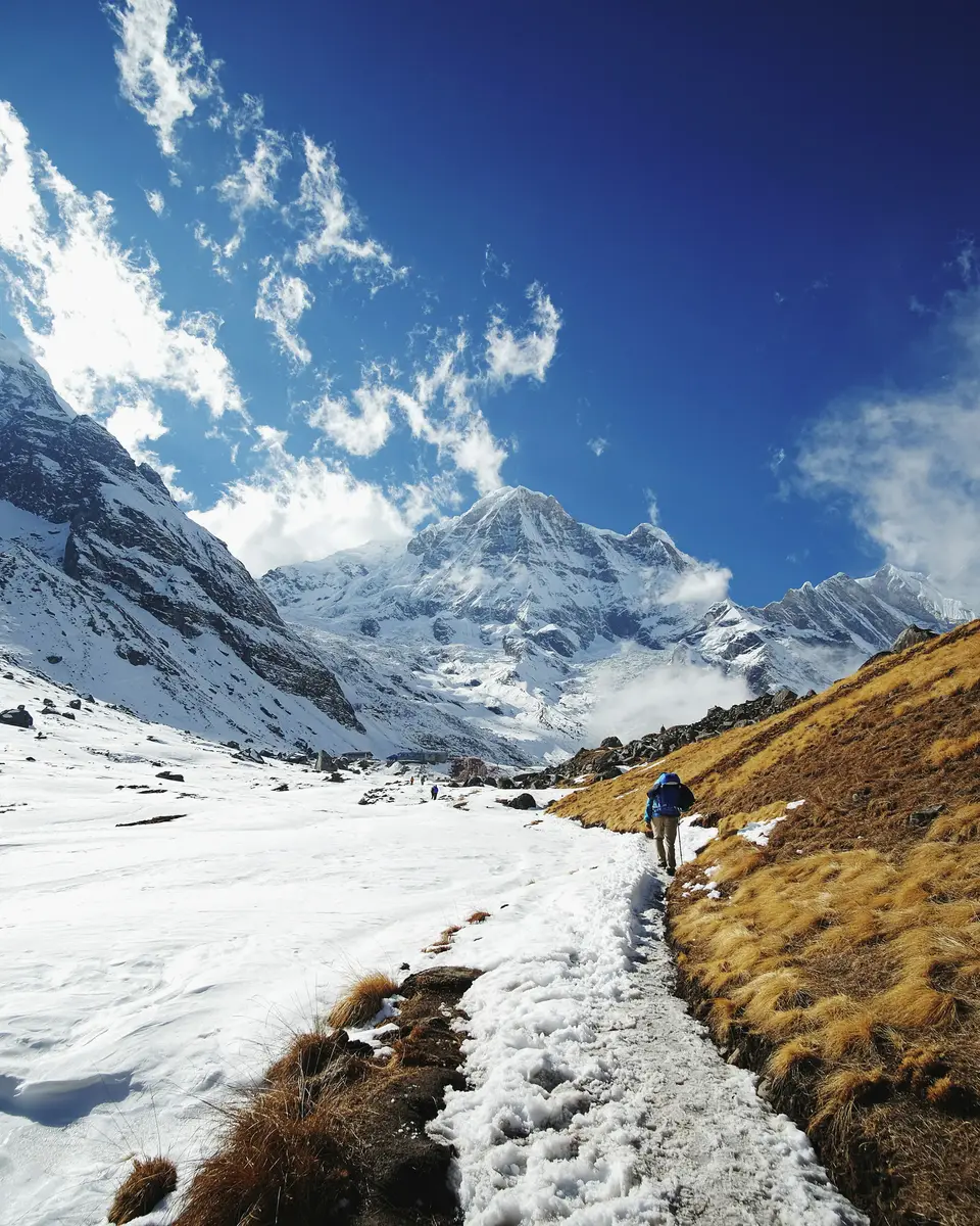Mountain terrain and open landscape in Nepal.