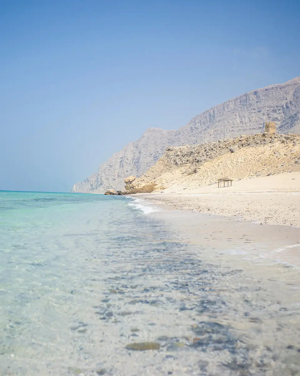Photo of a beach and shoreline in Oman.