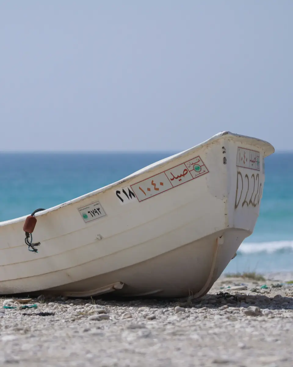 Photo of a beach and shoreline in Oman.