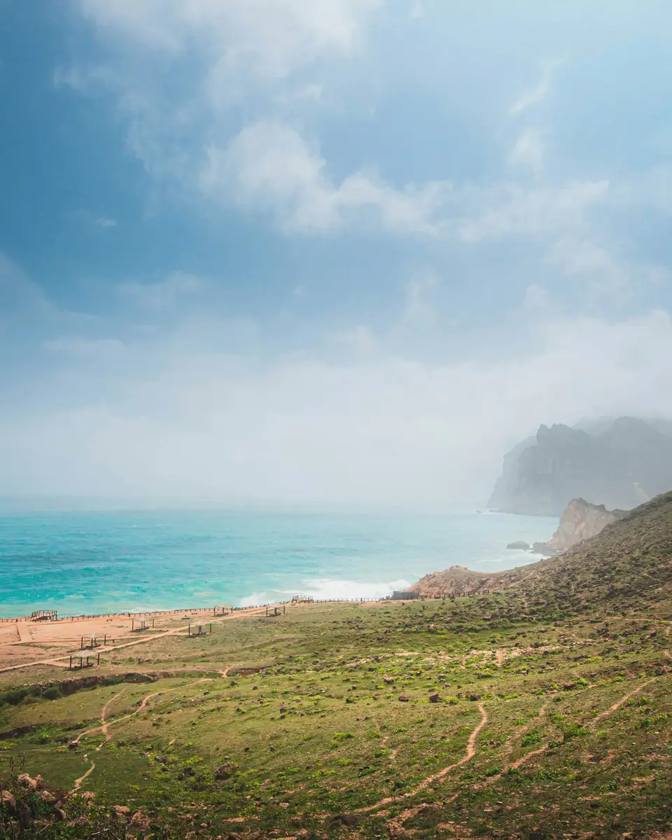 Photo of a beach and shoreline in Oman.