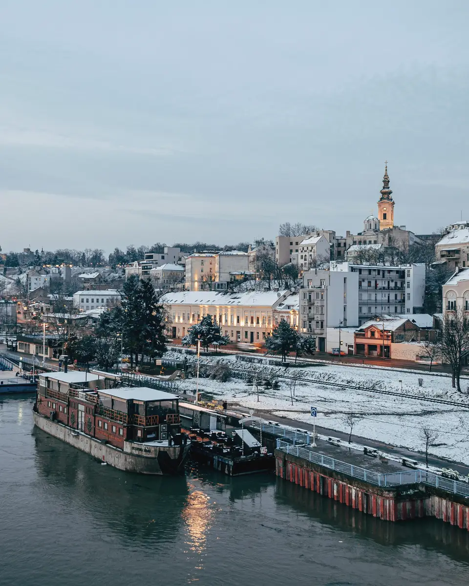 City view or urban environment in Serbia.