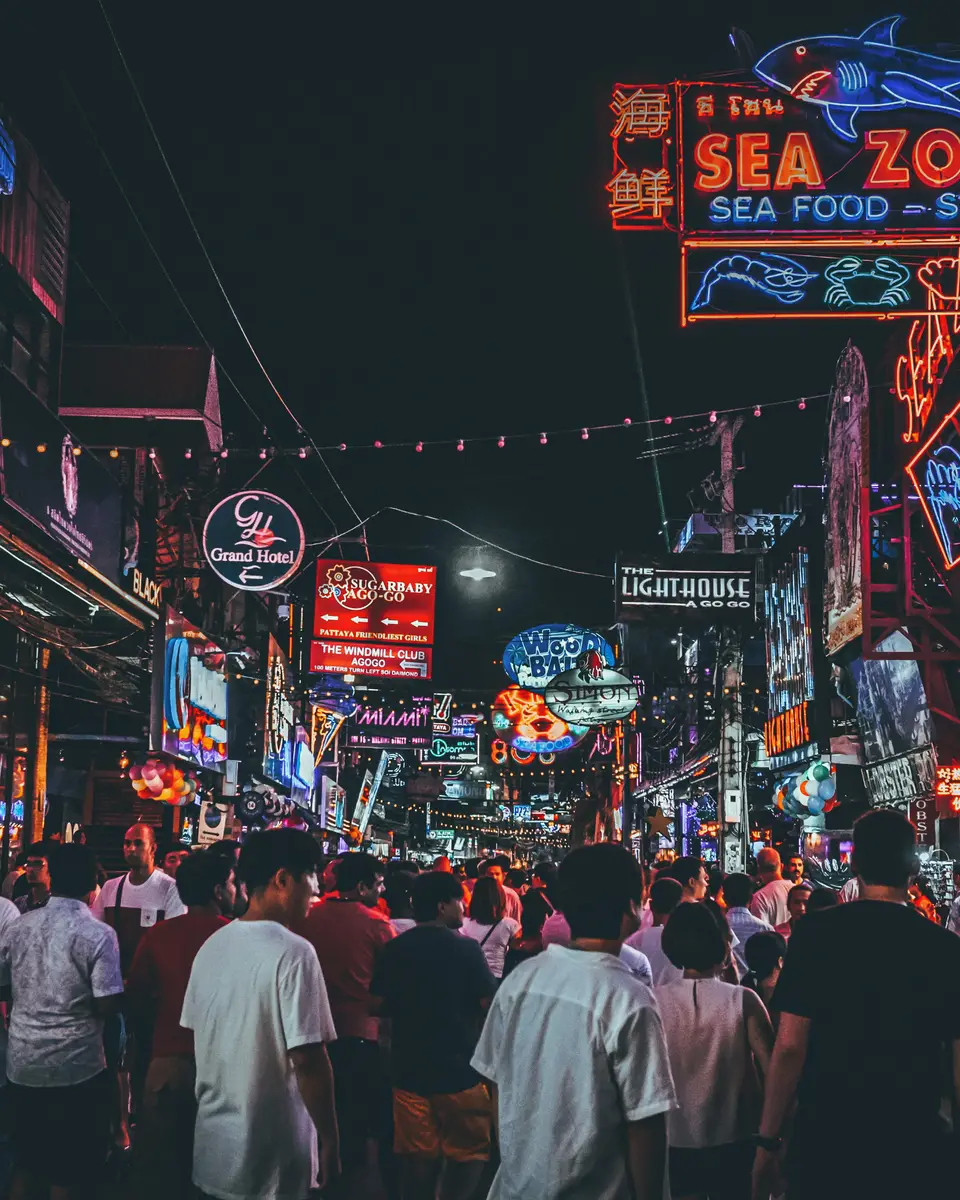 Urban city scene in Thailand.