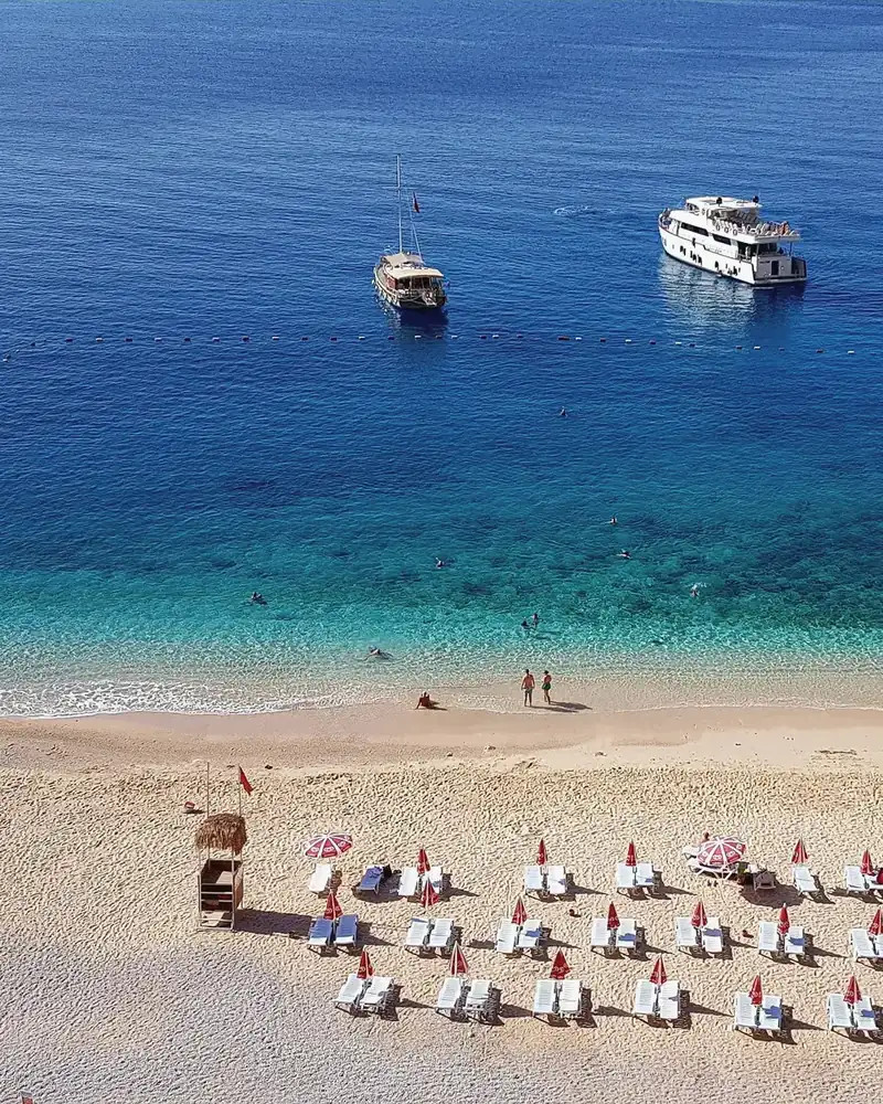 Photo of a beach and shoreline in Turkey.