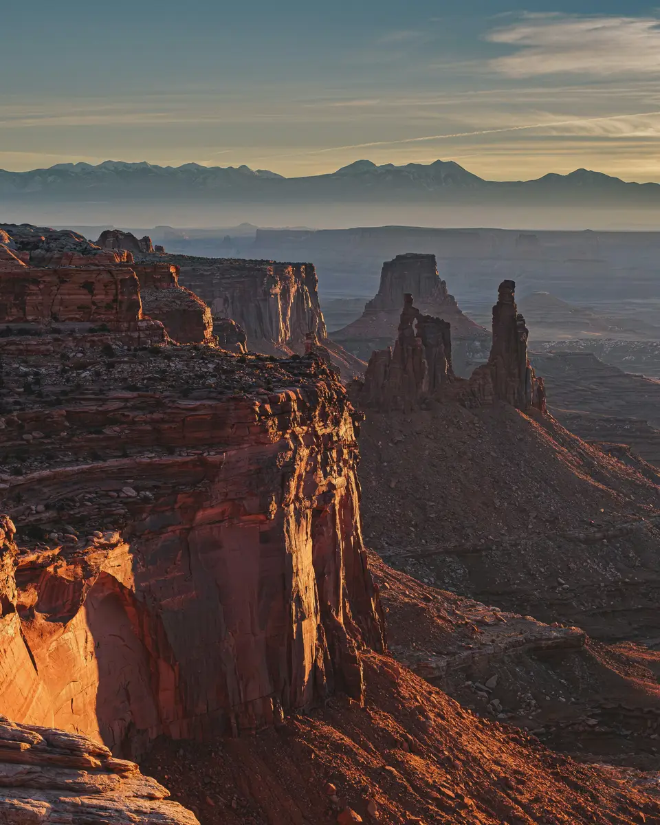 Mountain or valley landscape in United States.